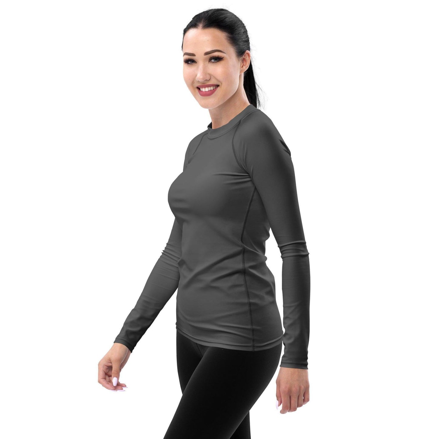 Graues Damen Rash Guard Rash Guard 54.99 4-Wege, Atmungsaktiv, Badebekleidung, bequem, einfarbig, Elastan, Feminin, Flachnaht, grau, grey, Guard, Hautschutz, Kompression, Langarm, Langarmshirt, Männermode, Outdoor, Polyester, Rash, Sand, Schwimmen, Sonnenschutz, Sportbekleidung, Strandmode, Stretchstoff, Surfen, trocknend, Wassersport, Wind JLR Design