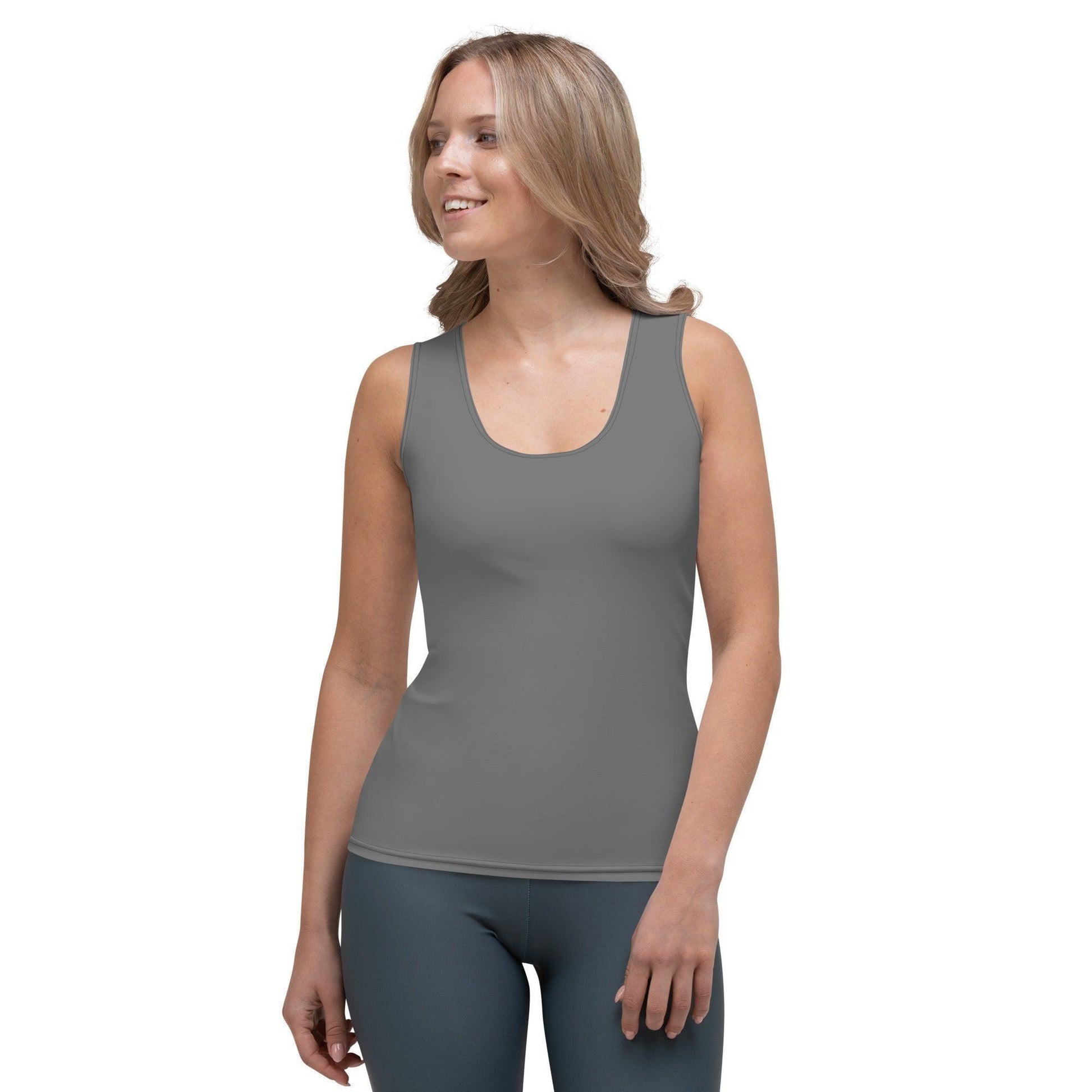 Graues Damen Tank Top Tank Top 39.99 aktiv, angenehmes, atmungsaktiv, Ausschnitt, betont, Bewegungsfreiheit, breite, Damen, Elastan, enganliegend, Farben, Fashion, Figur, Fitness, Frauen, grau, grey, Gym, Look, Mikrofasergarn, Mode, Muscle, Musthave, Outfit, Polyester, Sommer, Style, Tank, Top, Tragegefühl, Training, Träger, verschiedene JLR Design