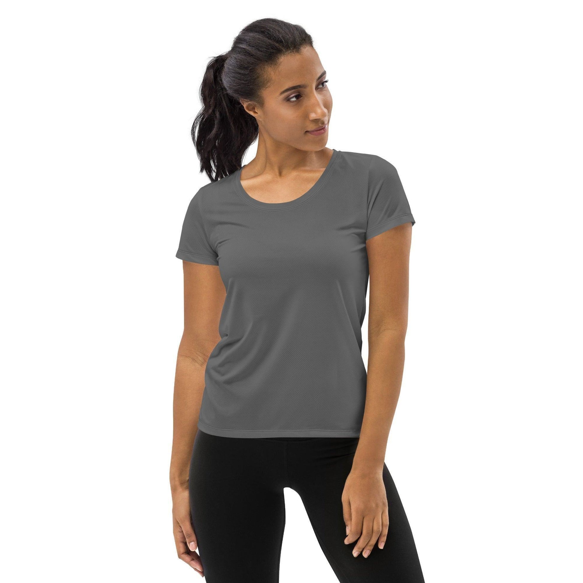 Graues Sport T-Shirt für Damen -- Graues Sport T-Shirt für Damen - XS Sport T-Shirt | JLR Design