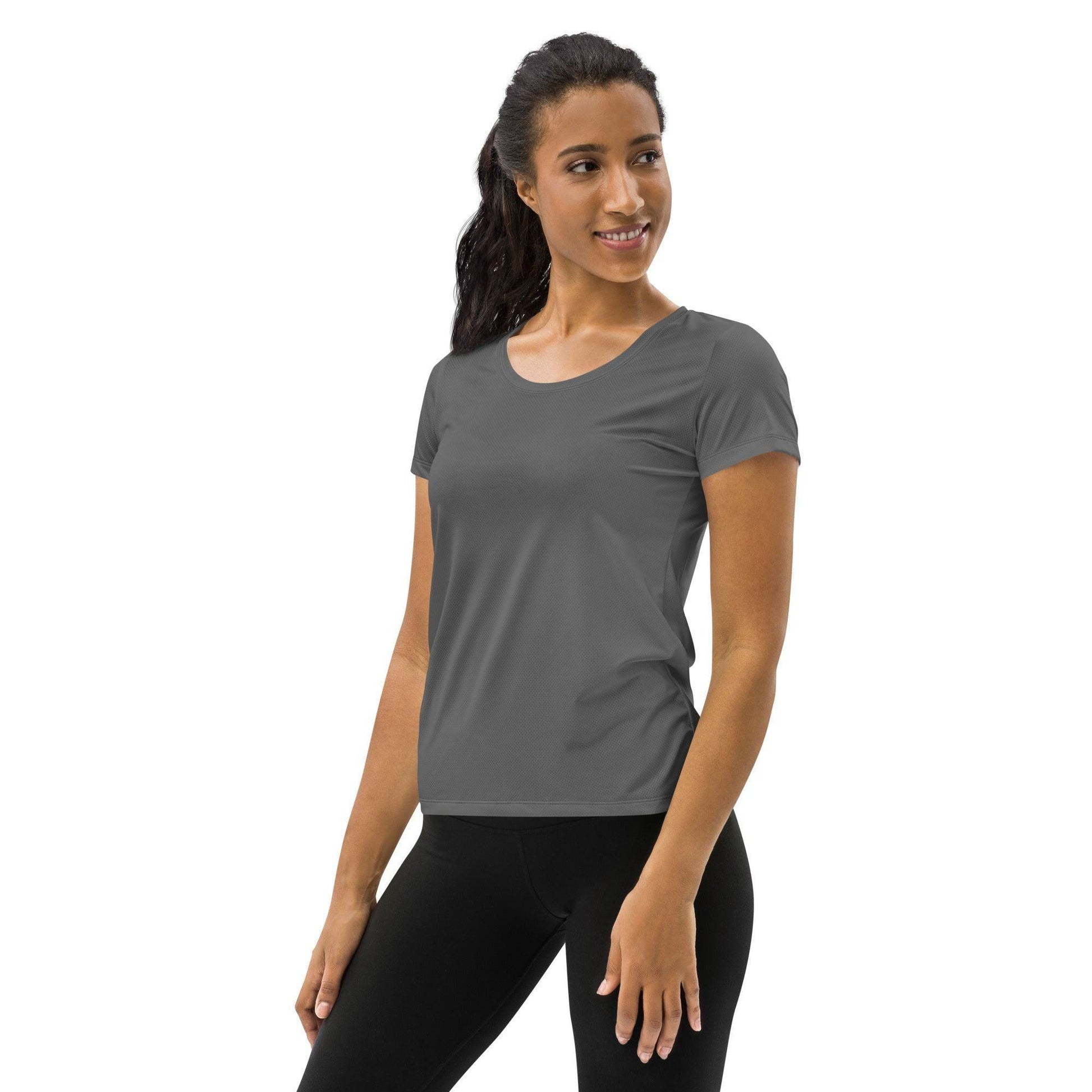 Graues Sport T-Shirt für Damen -- Graues Sport T-Shirt für Damen - XS Sport T-Shirt | JLR Design