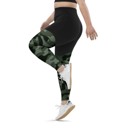 Green Camouflage Damen Sport Leggings Sport Leggings 62.99 Activewear, atmungsaktiv, auffällig, Bewegungsfreiheit, blickdicht, Camo, Camouflage, Damen, Design, Elastan, eng, Fashion, Feuchtigkeit, Figur, Fitnessstudio, funktional, green, grün, Gym, Gürtel, Leggings, Mode, Muster, Natur, OEKOTEX100, Passform, Polyamid, Polyester, praktisch, Qualität, Schweiß, Sport, Stoff, Style, Taille, Tarnfarbe, Tarnmuster, Tasche, UPF50, verdichteter, weibliche, Yoga JLR Design