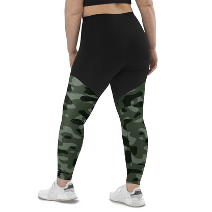 Green Camouflage Damen Sport Leggings Sport Leggings 62.99 Activewear, atmungsaktiv, auffällig, Bewegungsfreiheit, blickdicht, Camo, Camouflage, Damen, Design, Elastan, eng, Fashion, Feuchtigkeit, Figur, Fitnessstudio, funktional, green, grün, Gym, Gürtel, Leggings, Mode, Muster, Natur, OEKOTEX100, Passform, Polyamid, Polyester, praktisch, Qualität, Schweiß, Sport, Stoff, Style, Taille, Tarnfarbe, Tarnmuster, Tasche, UPF50, verdichteter, weibliche, Yoga JLR Design