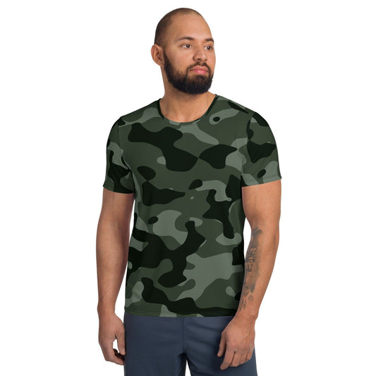 Green Camouflage Sport T-Shirt für Herren -- Green Camouflage Sport T-Shirt für Herren - XS Sport T-Shirt | JLR Design