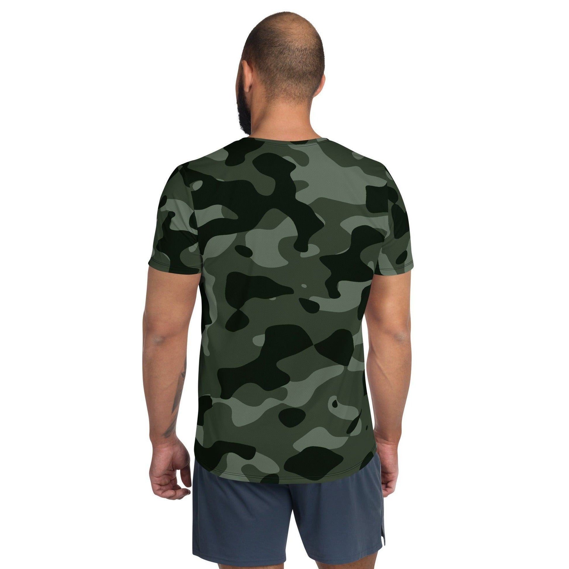 Green Camouflage Sport T-Shirt für Herren -- Green Camouflage Sport T-Shirt für Herren - XS Sport T-Shirt | JLR Design