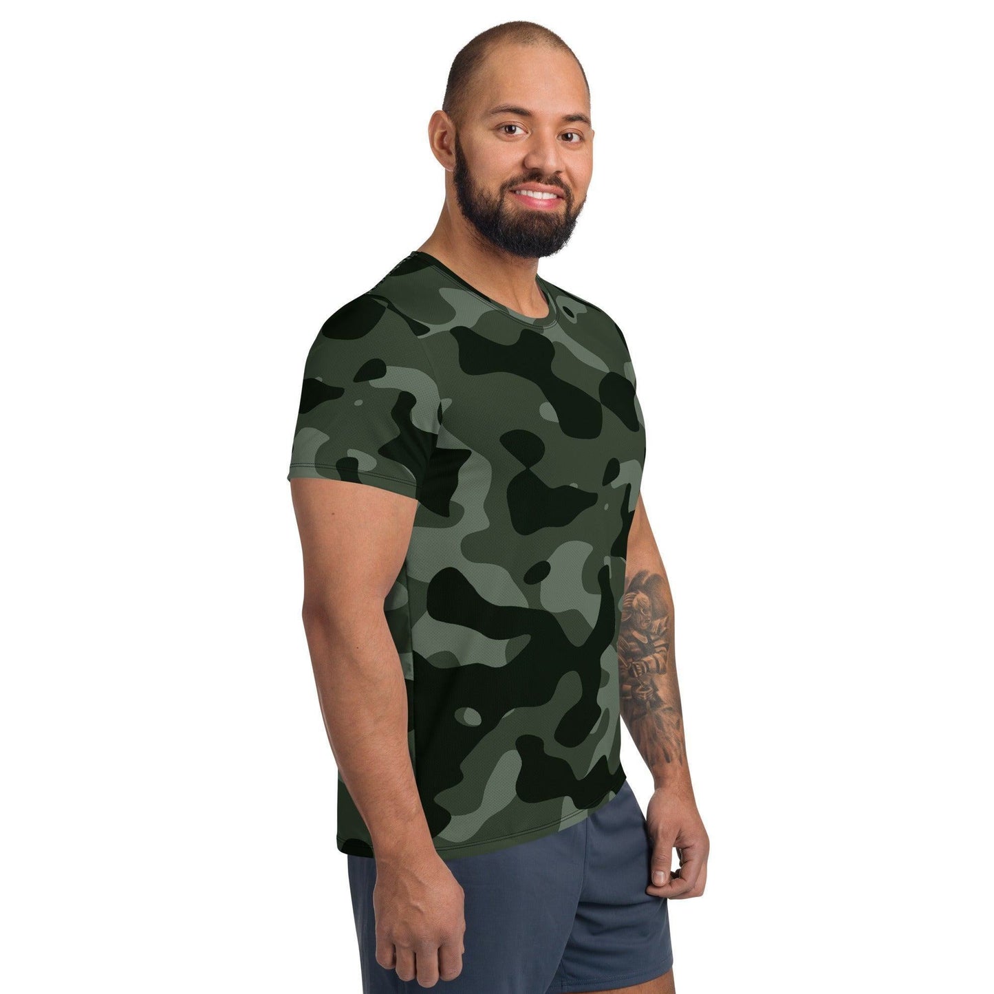 Green Camouflage Sport T-Shirt für Herren -- Green Camouflage Sport T-Shirt für Herren - XS Sport T-Shirt | JLR Design