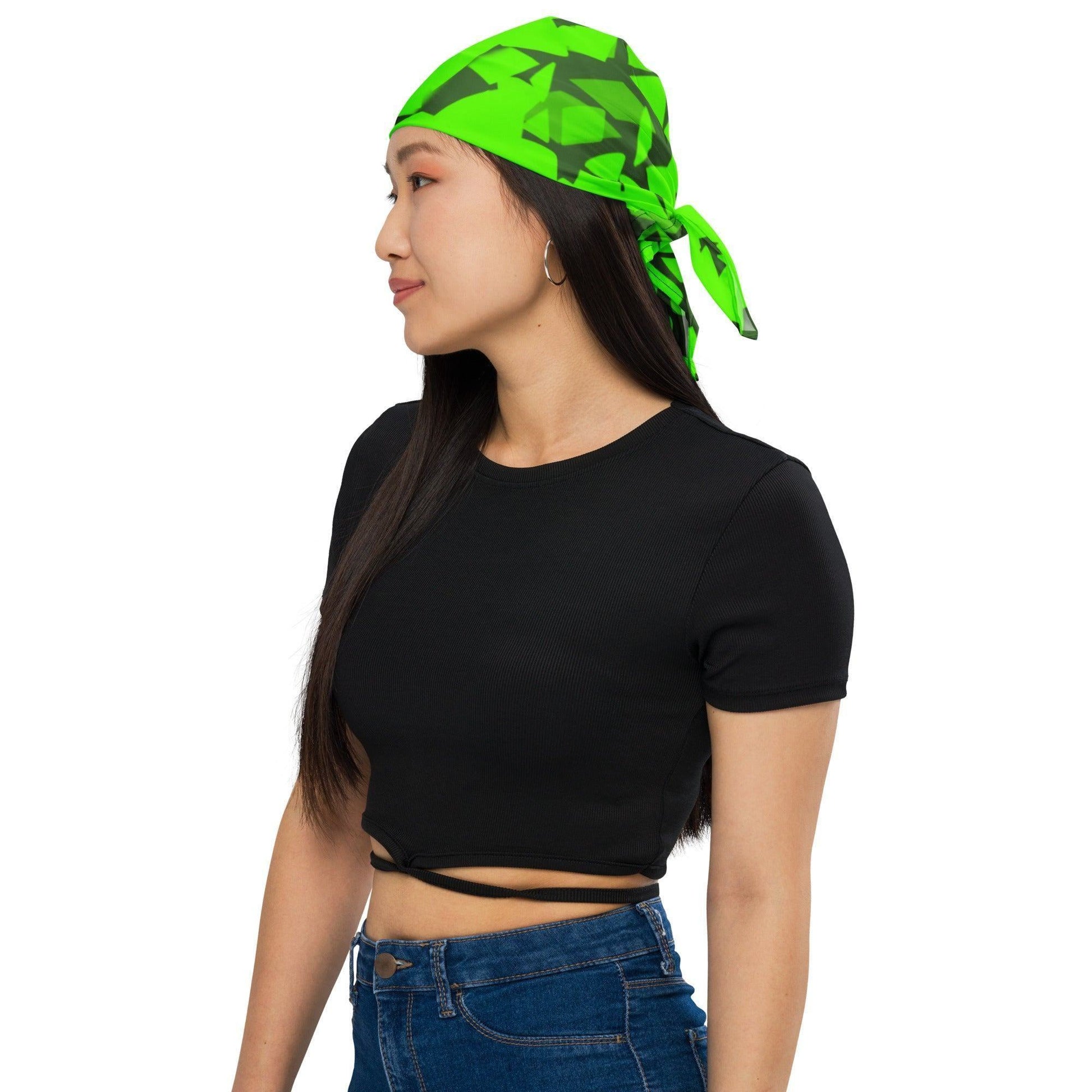 Green Crystal Bandana Bandana JLR Design