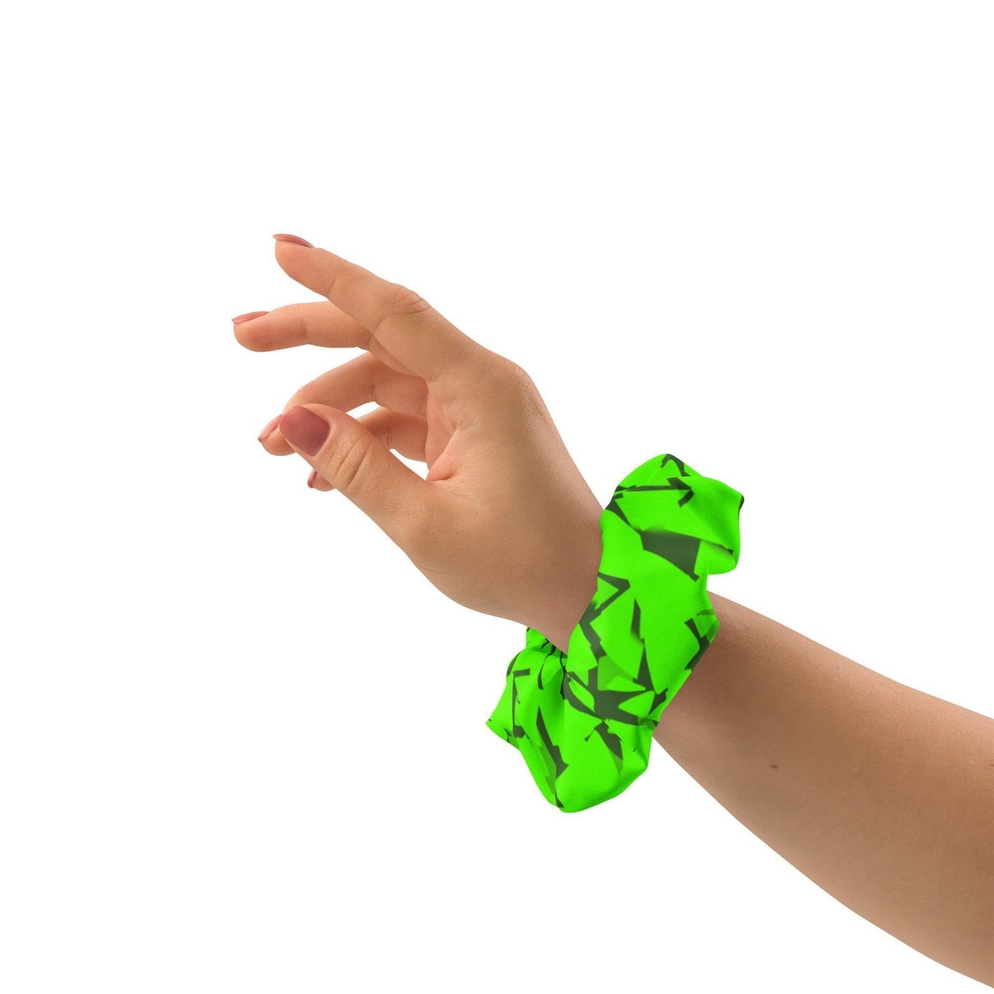 Green Crystal Scrunchie -- Green Crystal Scrunchie - undefined Scrunchie | JLR Design