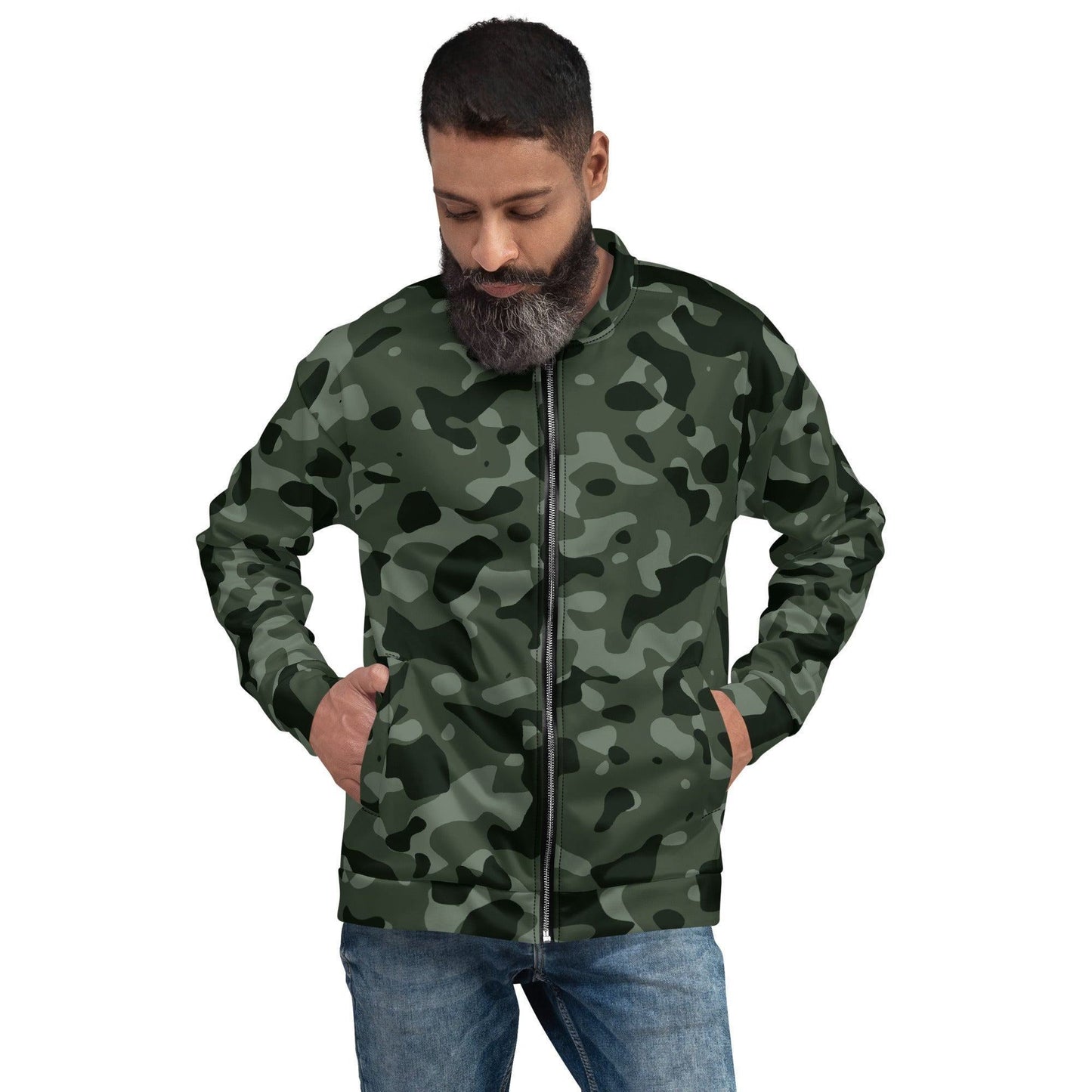 Grüne Camouflage Bomberjacke Bomberjacke 79.99 abgesetzte, Begleiter, Bomberjacke, Camo, Camouflage, casual, Damen, elastische, Fleece, Frau, gebürstetem, green, grün, Have, Herren, Innenseite, Kleidungsstück, Mann, Must, Nackenband, Outfit, Passform, Pattern, Polyester, praktisch, Reißverschluss, robustes, Silbener, stilvoll, Stoff, streetwear, Taille, Tarnmuster, Taschen, Unisex, vielseitiger, YKK, Überwendlichnähte JLR Design