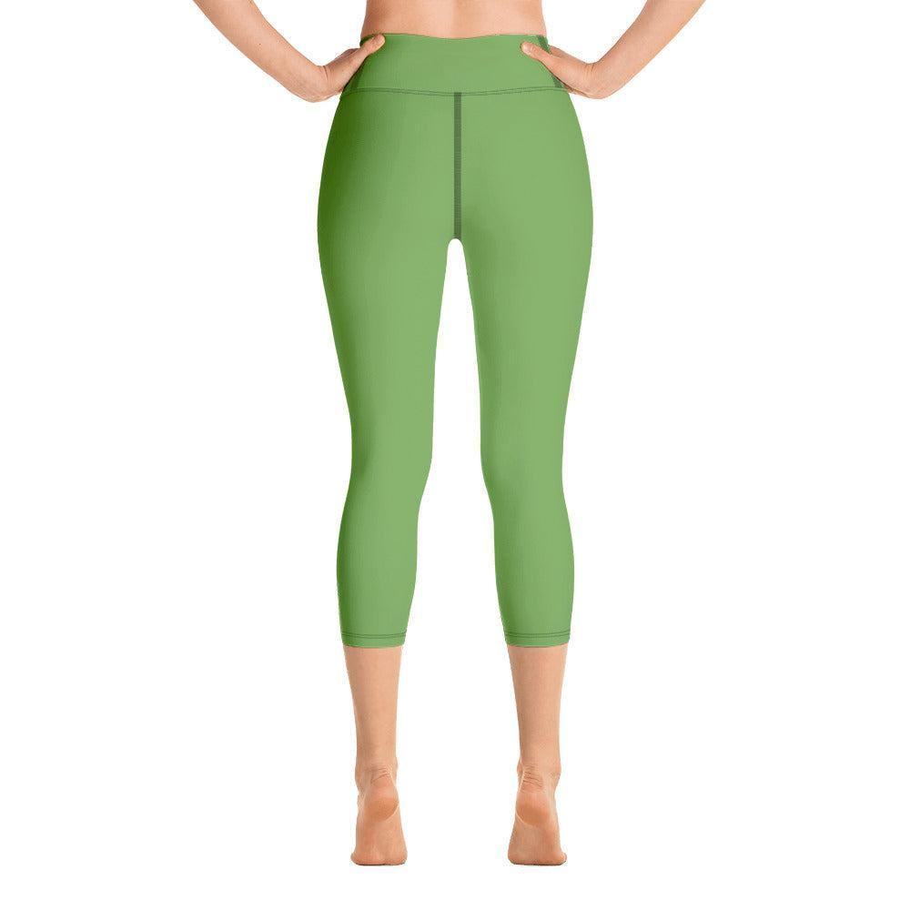 Grüne Damen Yoga Capri Leggings Yoga Capri Leggings JLR Design