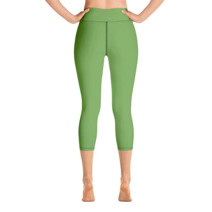 Grüne Damen Yoga Capri Leggings Yoga Capri Leggings JLR Design