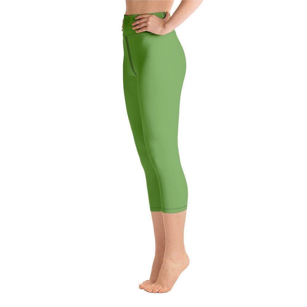 Grüne Damen Yoga Capri Leggings Yoga Capri Leggings JLR Design