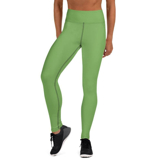 Grüne Damen Yoga Leggings Yoga Leggings 54.99 atmungsaktiv, Damen, einfarbig, Elastan, Fitness, Flexibilität, fließend, gleiten, green, grün, Gummizug, High, Hüftbewegungen, kompression, Leggings, Mikrofasergarn, Polyester, Posen, Schutzfaktor, Sport, Stretch, Studio, stylisch, UV, Vier-Wege-Stretch, Waist, Yoga JLR Design