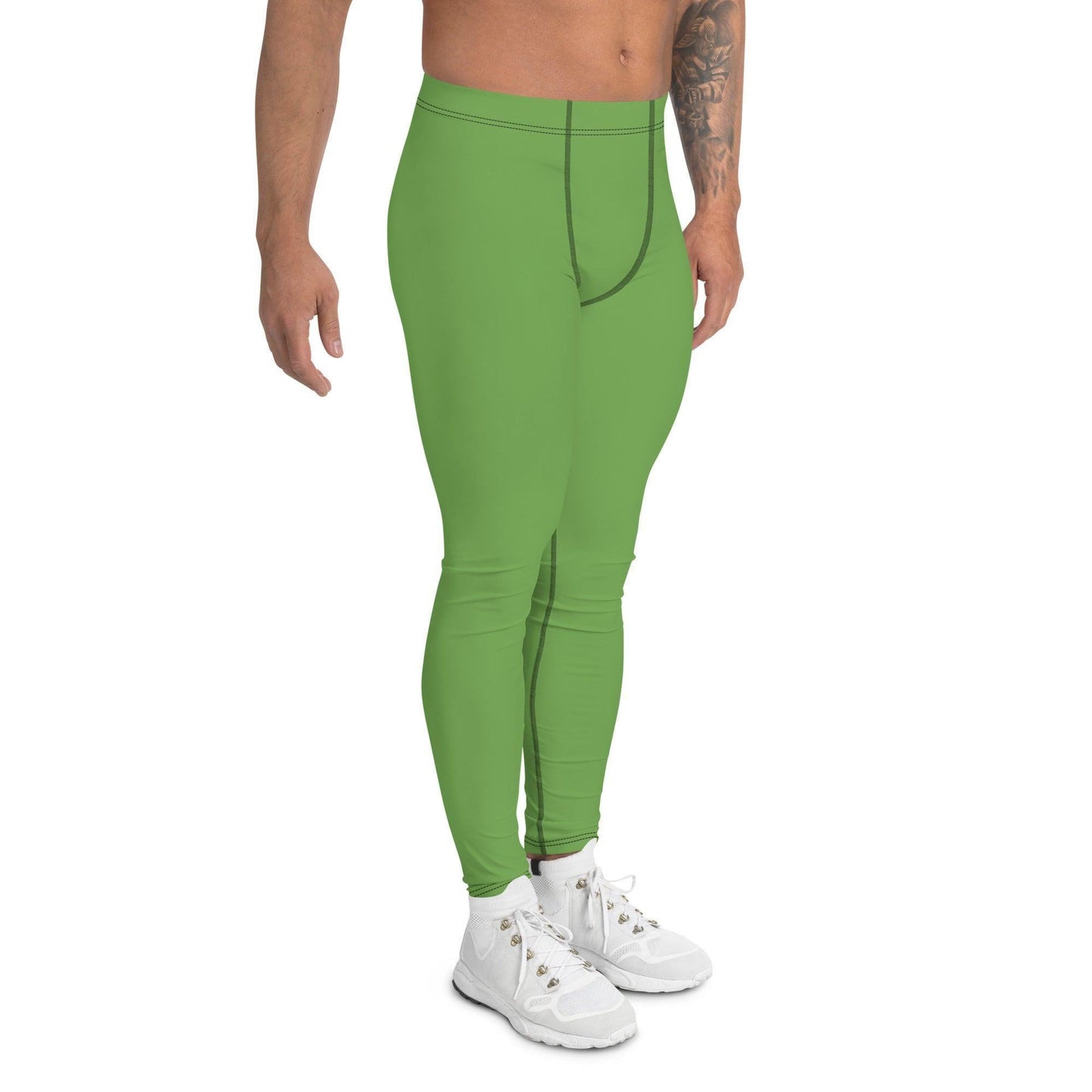 Grüne Herren Leggings Leggings 54.99 aktiv, anliegend, atmungsaktiv, bequem, Bewegungsfreiheit, Bund, dehnbahr, Design, einfarbig, Elastan, Fashion, Fitness, funktional, green, grün, Herrenleggings, Laufen, Leggings, Mann, modebewusst, Passform, Polyester, Sport, Sportbekleidung, Style, Tragegefühl, Training, USF50+, Yoga JLR Design