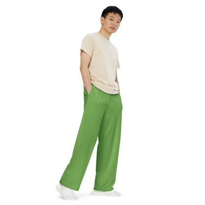 Grüne Hose mit weitem Bein -- Grüne Hose mit weitem Bein - undefined Hose mit weitem Bein | JLR Design