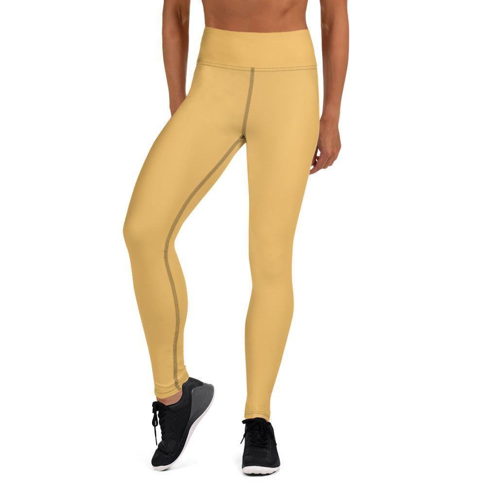 Harvest Gold Damen Yoga Leggings Yoga Leggings 54.99 atmungsaktiv, Damen, einfarbig, Elastan, Fitness, Flexibilität, fließend, gleiten, Gold, Gummizug, Harvest, High, Hüftbewegungen, kompression, Leggings, Mikrofasergarn, Polyester, Posen, Schutzfaktor, Sport, Stretch, Studio, stylisch, UV, Vier-Wege-Stretch, Waist, Yoga JLR Design