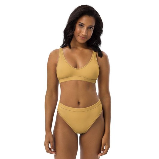 Harvest Gold High Waist Bikini Bikini 49.99 Bikini, Design, einfarbig, Einlagen, Elastan, Fashion, Gold, GRS, Harvest, High, Mode, Passform, Polyester, Style, UPF50, Waist, zweilagig, zweitilig, Ökotex JLR Design