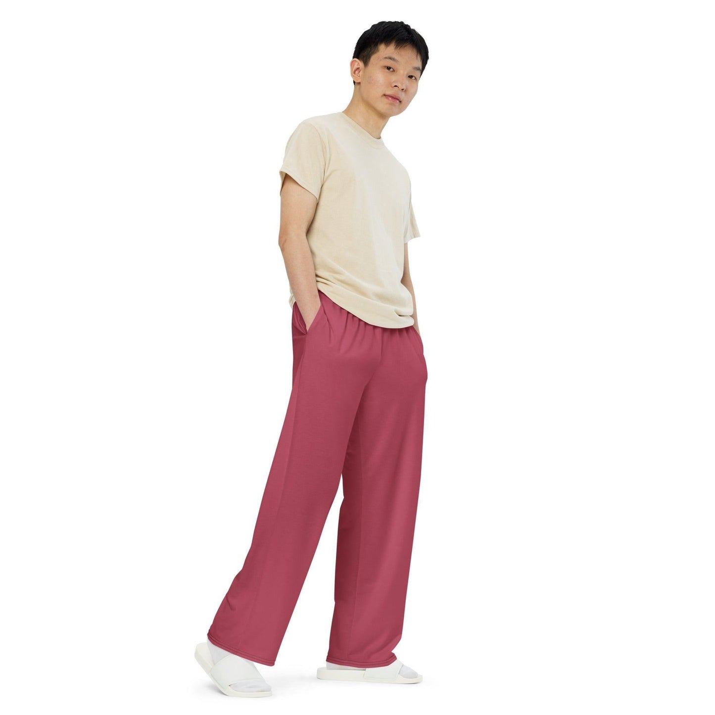 Hippie Pinke Hose mit weitem Bein Hose mit weitem Bein 53.99 atmungsaktiv, Bein, beont, Bewegungsfreiheit, einfarbig, Elastan, Figur, Hippie, Hose, Komfort, Kordelzug, leicht, Look, Loungewear, luftige, lässig, OEKOTEX100, optisch, Passform, Pink, Polyester, Pyjama, Seitentaschen, Sommer, Stoff, stretch, Taille, weitem JLR Design