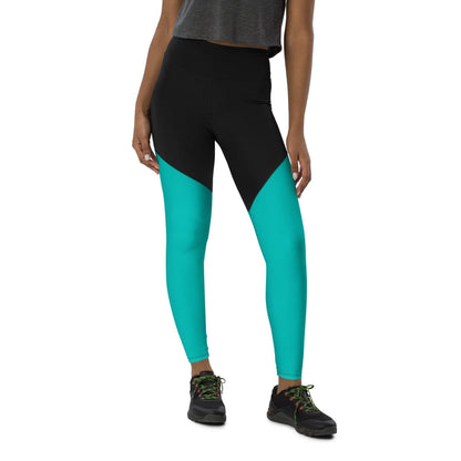 Iris Blue Damen Sport Leggings -- Iris Blue Damen Sport Leggings - undefined Sport Leggings | JLR Design