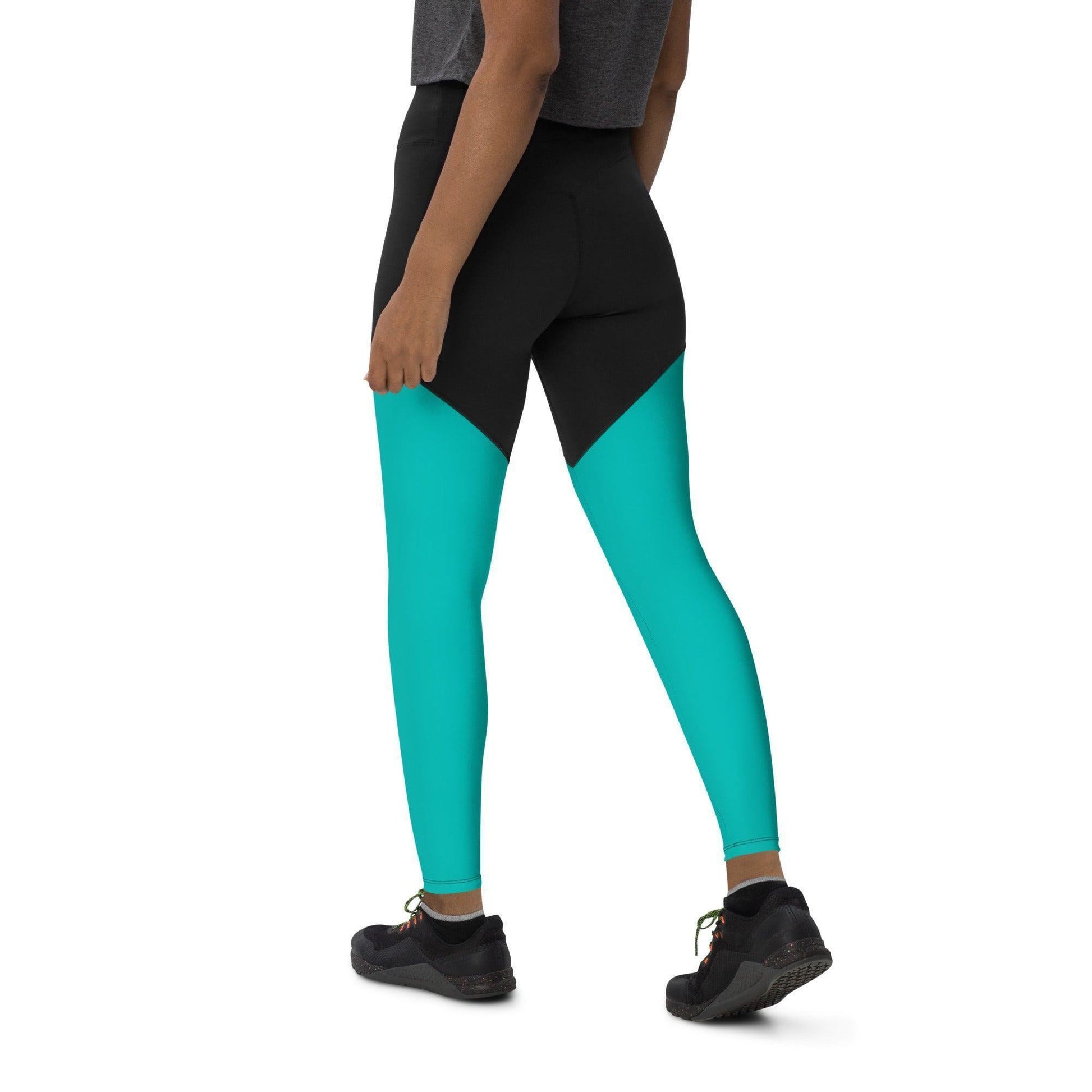 Iris Blue Damen Sport Leggings -- Iris Blue Damen Sport Leggings - undefined Sport Leggings | JLR Design
