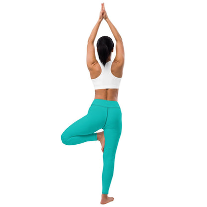 Iris Blue Damen Yoga Leggings -- Iris Blue Damen Yoga Leggings - undefined Yoga Leggings | JLR Design
