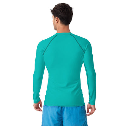 Iris Blue Herren Rash Guard Rash Guard 54.99 4-Wege, Atmungsaktiv, bequem, Blue, einfarbig, Elastan, Flachnaht, Guard, Hautschutz, Iris, Kompression, Langarmshirt, Männermode, Outdoor, Polyester, Rash, Sand, Schwimmen, Sonnenschutz, Sportbekleidung, Strandmode, Stretchstoff, Surfen, trocknend, türkis, Wassersport, Wind JLR Design