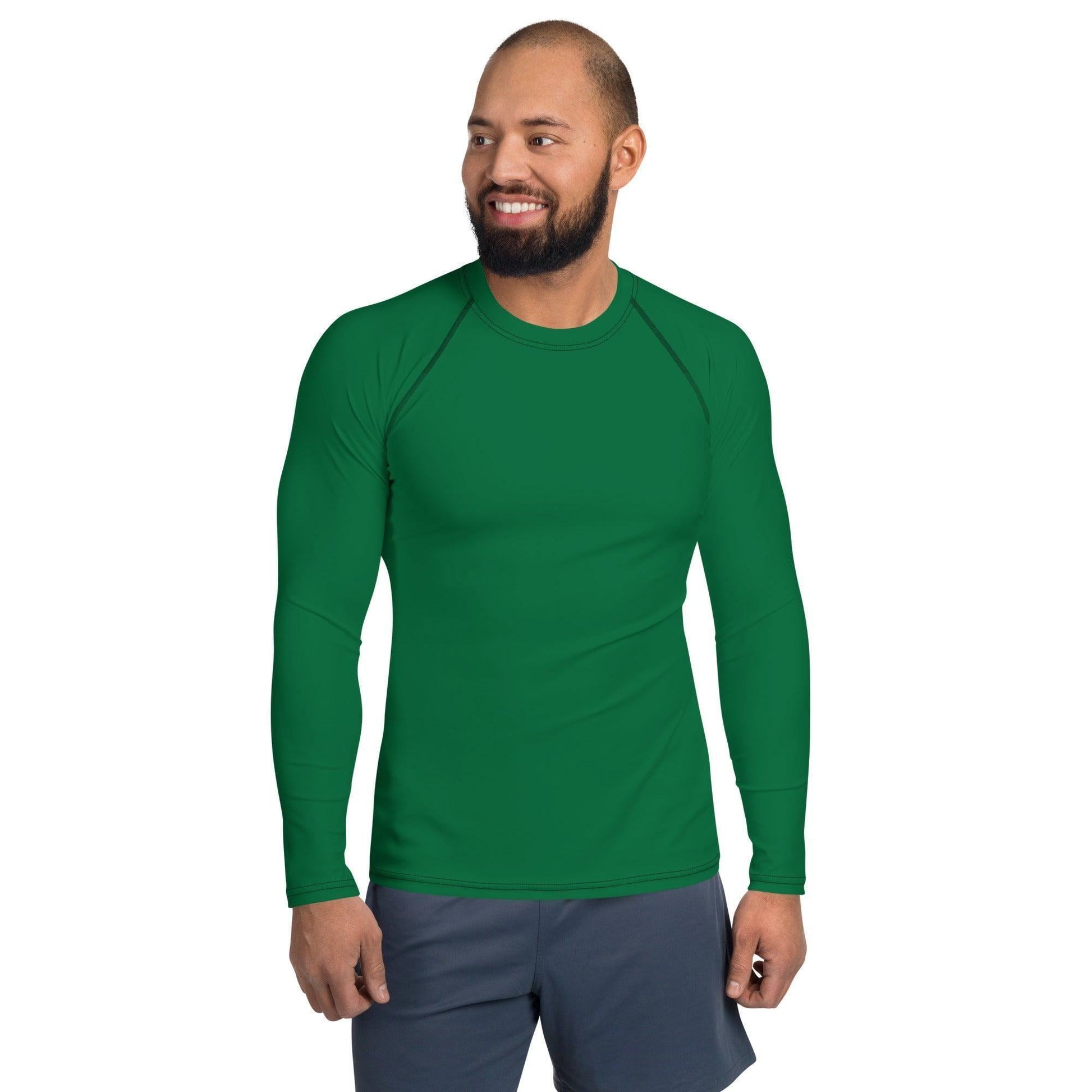 Juwel Herren Rash Guard Rash Guard 54.99 4-Wege, Atmungsaktiv, bequem, einfarbig, Elastan, Flachnaht, green, grün, Guard, Hautschutz, jewel, Juwel, Kompression, Langarmshirt, Männermode, Outdoor, Polyester, Rash, Sand, Schwimmen, Sonnenschutz, Sportbekleidung, Strandmode, Stretchstoff, Surfen, trocknend, Wassersport, Wind JLR Design