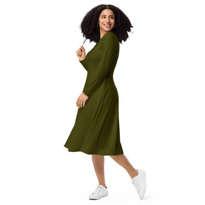 Karaka langärmliges Midikleid Midikleid 61.99 Boot-Ausschnitt, Damen, einfarbig, Elastan, eng anliegend, Frauen, Jersey, karaka, OEKOTEX100, Polyester, Premium, Seitentaschen, Strickstoff, Taille, Unterteil JLR Design