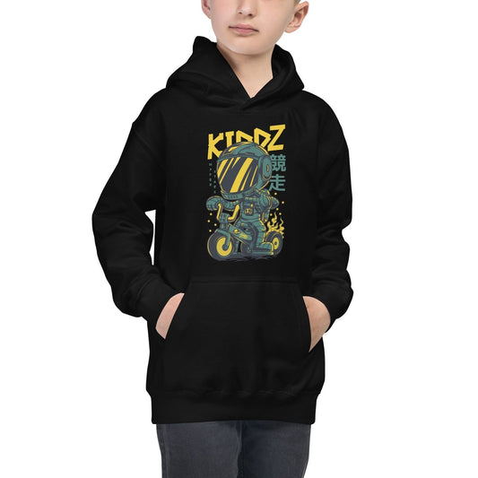 Kiddz Hoodie für Jugendliche Hoodie 49.99 angenehmes, Baumwolle, bequeme, Bike, cool, Design, Freizeit, gekleidet, gemütlich, hochwertige, Hoodie, Jugendliche, Kapuze, Kapuzenpullover, Kiddz, Komfort, Kängurutasche, Look, lässig, Passform, Rad, Robot, Schule, Sport, sportlich, Stoff, stylisch, Tragegefühl, trendige, Verarbeitung, weicher JLR Design