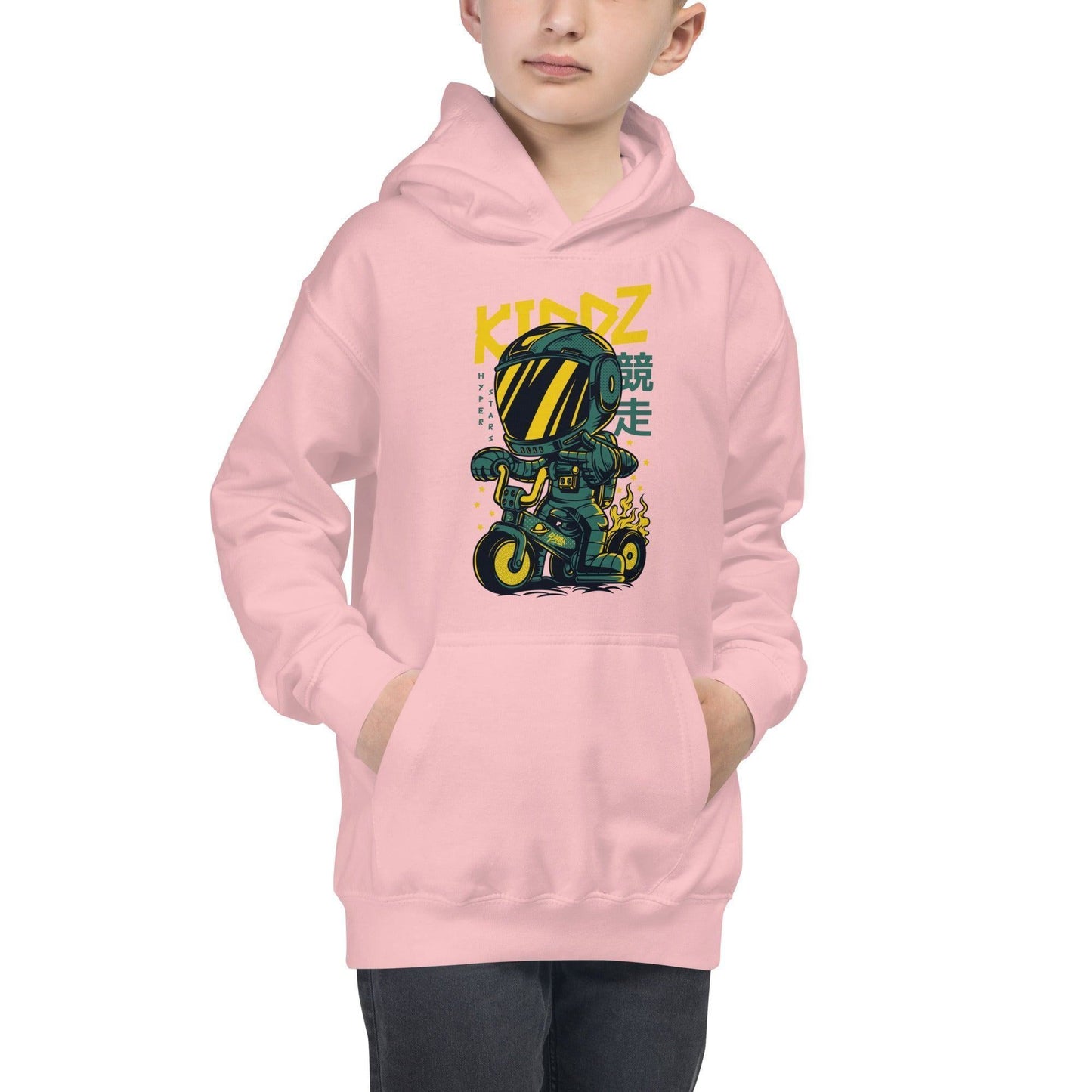 Kiddz Hoodie für Jugendliche Hoodie 49.99 angenehmes, Baumwolle, bequeme, Bike, cool, Design, Freizeit, gekleidet, gemütlich, hochwertige, Hoodie, Jugendliche, Kapuze, Kapuzenpullover, Kiddz, Komfort, Kängurutasche, Look, lässig, Passform, Rad, Robot, Schule, Sport, sportlich, Stoff, stylisch, Tragegefühl, trendige, Verarbeitung, weicher JLR Design