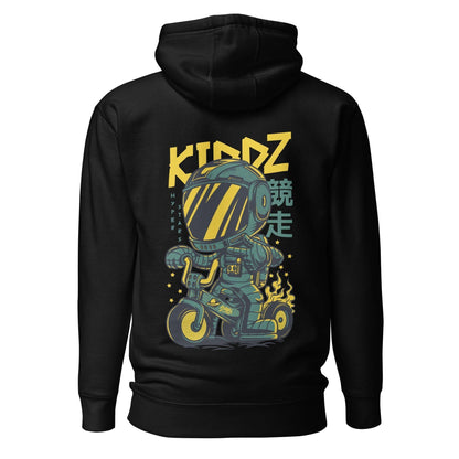 Kiddz Hoodie Hoodie 49.99 angenehm, Außenseite, Baumwolle, Bündchen, Damen, elastische, Frau, Freizeitaktivitäten, gemütlich, Haut, Herren, Hoodie, ideal, Kapuzenpullover, Kiddz, Komfort, Kängurutasche, lässige, Mann, Material, optimaler, Passform, Polyester, Rad, Robot, stylisch, Unisex, weiches JLR Design