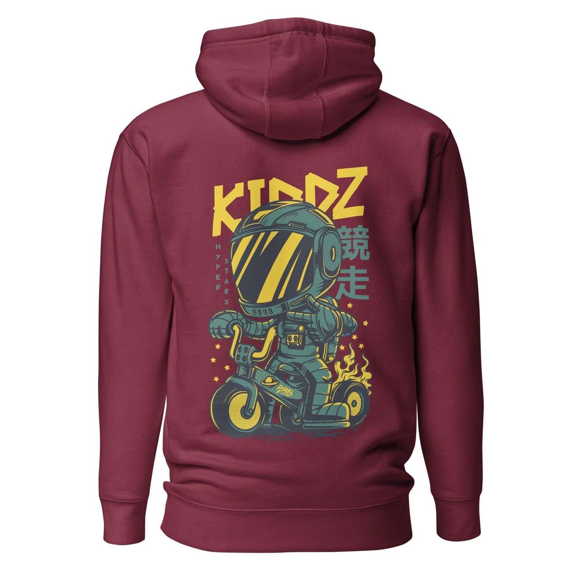 Kiddz Hoodie Hoodie 49.99 angenehm, Außenseite, Baumwolle, Bündchen, Damen, elastische, Frau, Freizeitaktivitäten, gemütlich, Haut, Herren, Hoodie, ideal, Kapuzenpullover, Kiddz, Komfort, Kängurutasche, lässige, Mann, Material, optimaler, Passform, Polyester, Rad, Robot, stylisch, Unisex, weiches JLR Design