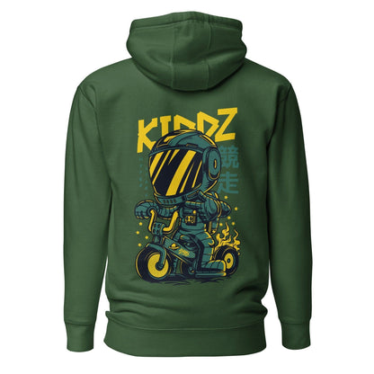 Kiddz Hoodie Hoodie 49.99 angenehm, Außenseite, Baumwolle, Bündchen, Damen, elastische, Frau, Freizeitaktivitäten, gemütlich, Haut, Herren, Hoodie, ideal, Kapuzenpullover, Kiddz, Komfort, Kängurutasche, lässige, Mann, Material, optimaler, Passform, Polyester, Rad, Robot, stylisch, Unisex, weiches JLR Design