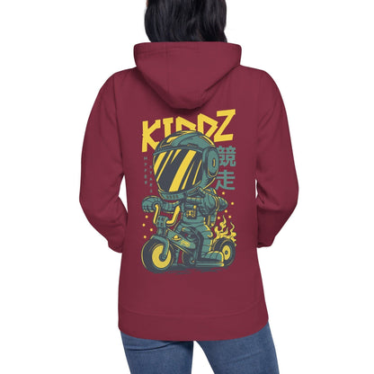 Kiddz Hoodie Hoodie 49.99 angenehm, Außenseite, Baumwolle, Bündchen, Damen, elastische, Frau, Freizeitaktivitäten, gemütlich, Haut, Herren, Hoodie, ideal, Kapuzenpullover, Kiddz, Komfort, Kängurutasche, lässige, Mann, Material, optimaler, Passform, Polyester, Rad, Robot, stylisch, Unisex, weiches JLR Design