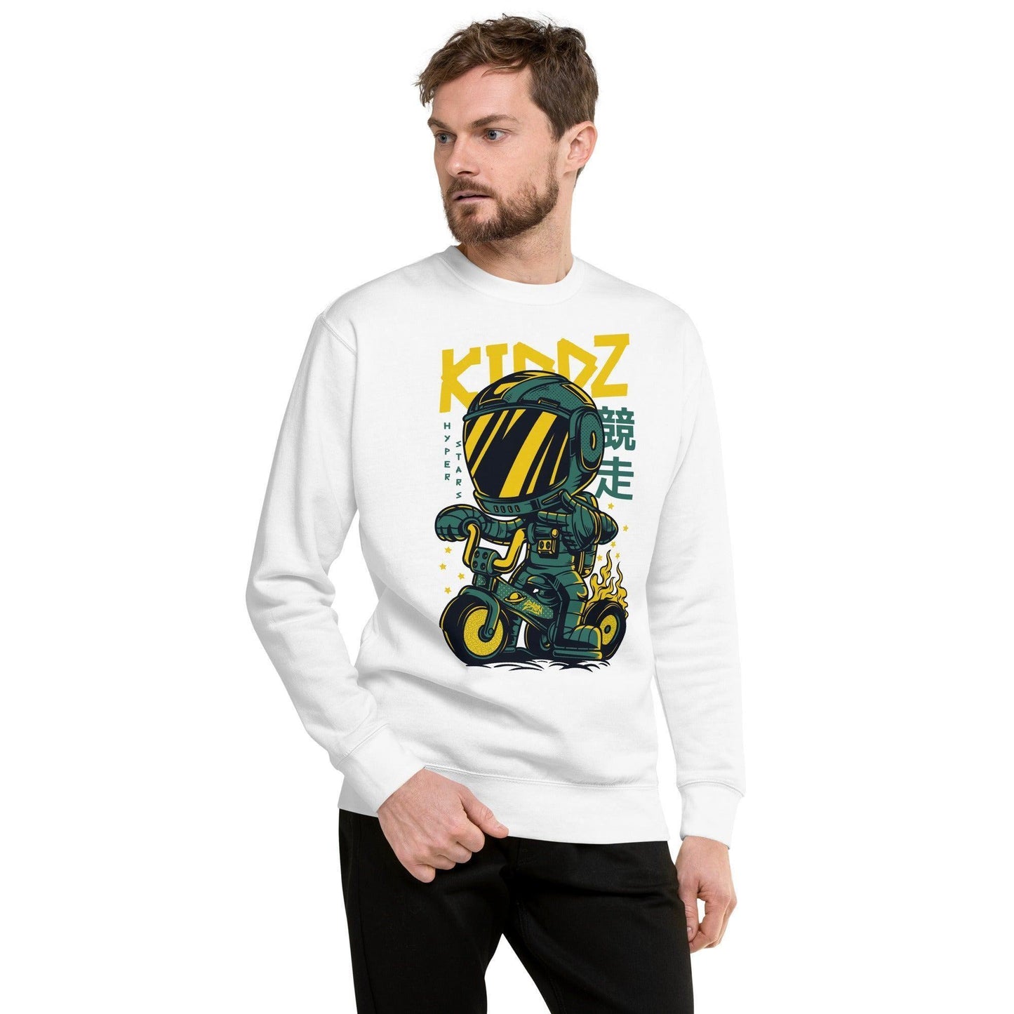 Kiddz Pullover Pullover 49.99 Allrounder, angenehmes, Baumwolle, Begleiter, Damen, Design, doppelnaht, feingesticktes, Fleece, Frau, hergestellt, Herren, hochwertige, kalte, Kiddz, Kleiderschrank, kombinieren, kuschelig, lässiger, Mann, Outfit, Polyester, Pullover, Rad, Rippausschnitt, Robot, Saum, Schnitt, Tage, Trageerlebnis, Tragegefühl, vielseitig, warm, zeitloses, Ärmelbündchen JLR Design