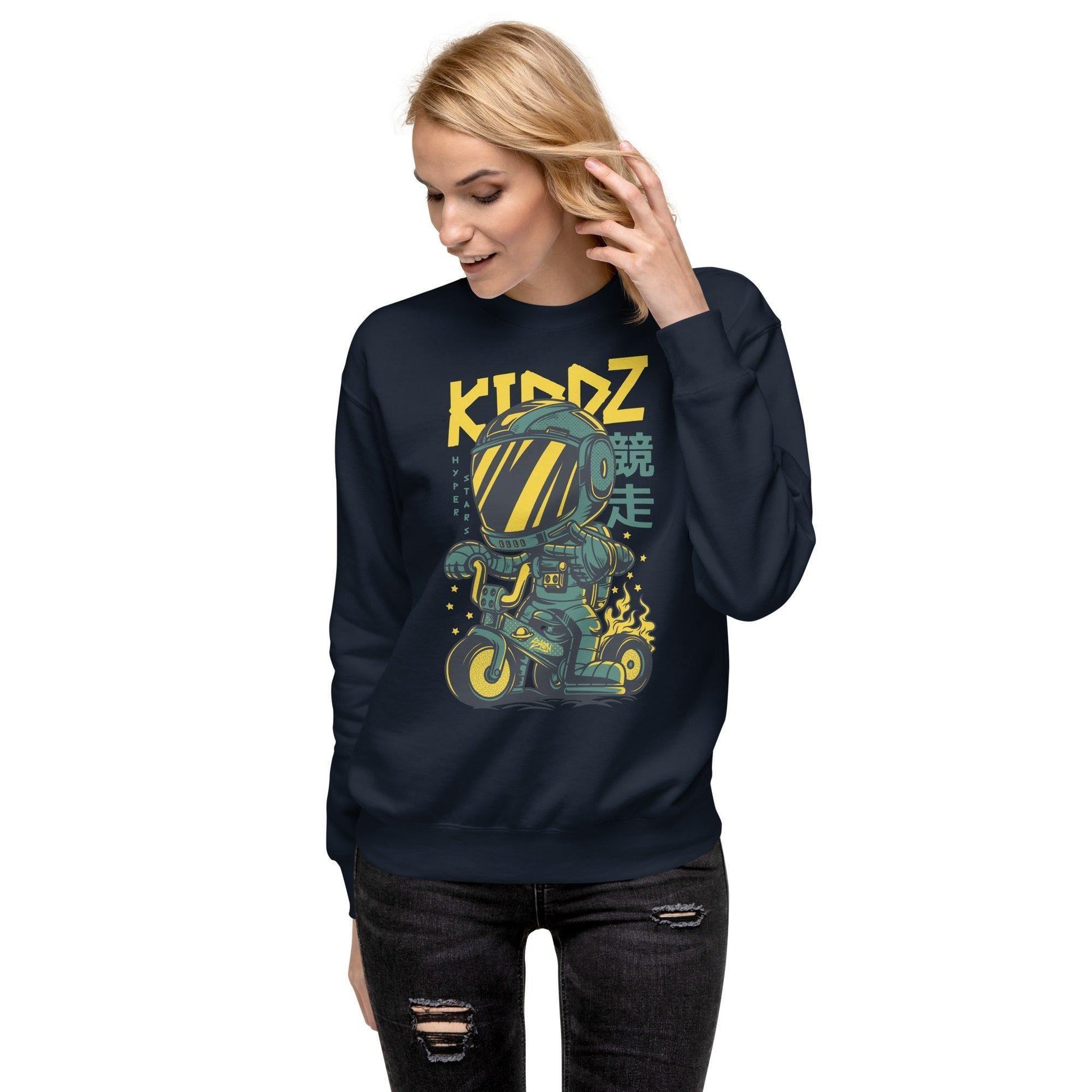 Kiddz Pullover Pullover 49.99 Allrounder, angenehmes, Baumwolle, Begleiter, Damen, Design, doppelnaht, feingesticktes, Fleece, Frau, hergestellt, Herren, hochwertige, kalte, Kiddz, Kleiderschrank, kombinieren, kuschelig, lässiger, Mann, Outfit, Polyester, Pullover, Rad, Rippausschnitt, Robot, Saum, Schnitt, Tage, Trageerlebnis, Tragegefühl, vielseitig, warm, zeitloses, Ärmelbündchen JLR Design