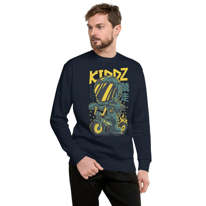 Kiddz Pullover Pullover 49.99 Allrounder, angenehmes, Baumwolle, Begleiter, Damen, Design, doppelnaht, feingesticktes, Fleece, Frau, hergestellt, Herren, hochwertige, kalte, Kiddz, Kleiderschrank, kombinieren, kuschelig, lässiger, Mann, Outfit, Polyester, Pullover, Rad, Rippausschnitt, Robot, Saum, Schnitt, Tage, Trageerlebnis, Tragegefühl, vielseitig, warm, zeitloses, Ärmelbündchen JLR Design