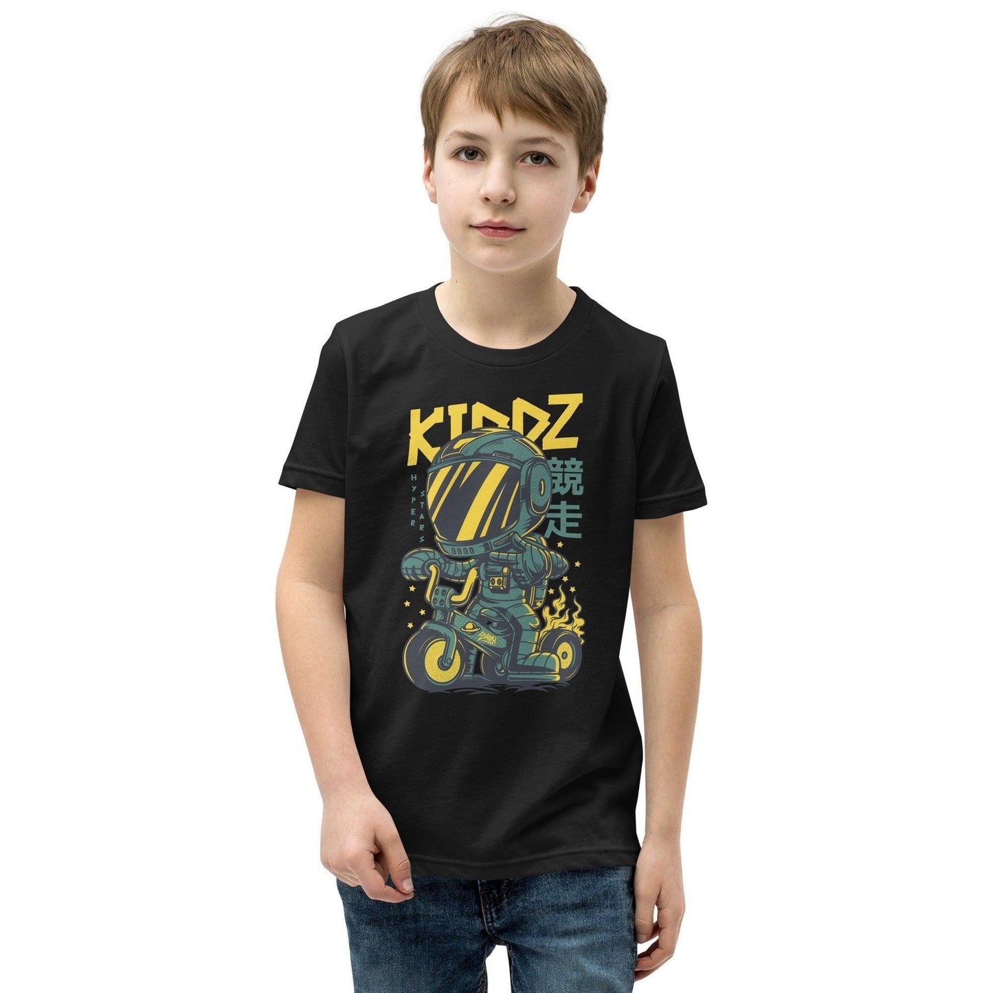 Kiddz T-Shirt für Jugendliche T-Shirt 36.99 atmungsaktives, Baumwolle, bequem, Bike, Freizeit, Jugendliche, Kiddz, Kleidungsstück, Level, lockerer, Material, Must-Have, next, Passform, persönlich, Polyester, Rad, Robot, Schnitt, Schule, Style, T-Shirt, Tragekomfort, Unisex, vorgeschrumpft JLR Design