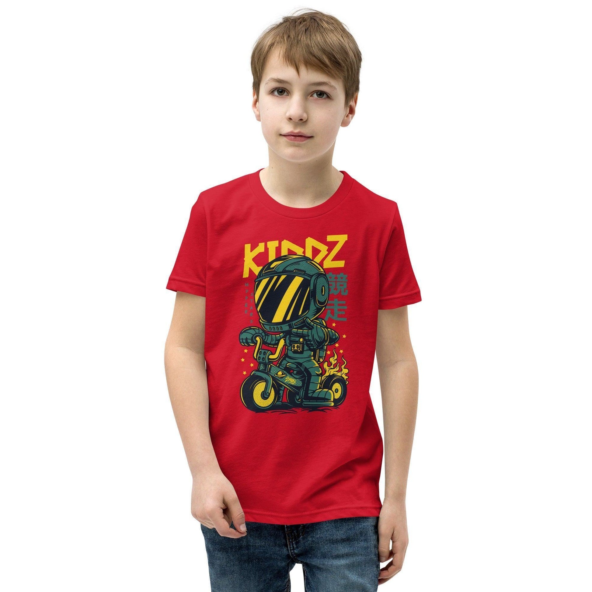 Kiddz T-Shirt für Jugendliche T-Shirt 36.99 atmungsaktives, Baumwolle, bequem, Bike, Freizeit, Jugendliche, Kiddz, Kleidungsstück, Level, lockerer, Material, Must-Have, next, Passform, persönlich, Polyester, Rad, Robot, Schnitt, Schule, Style, T-Shirt, Tragekomfort, Unisex, vorgeschrumpft JLR Design