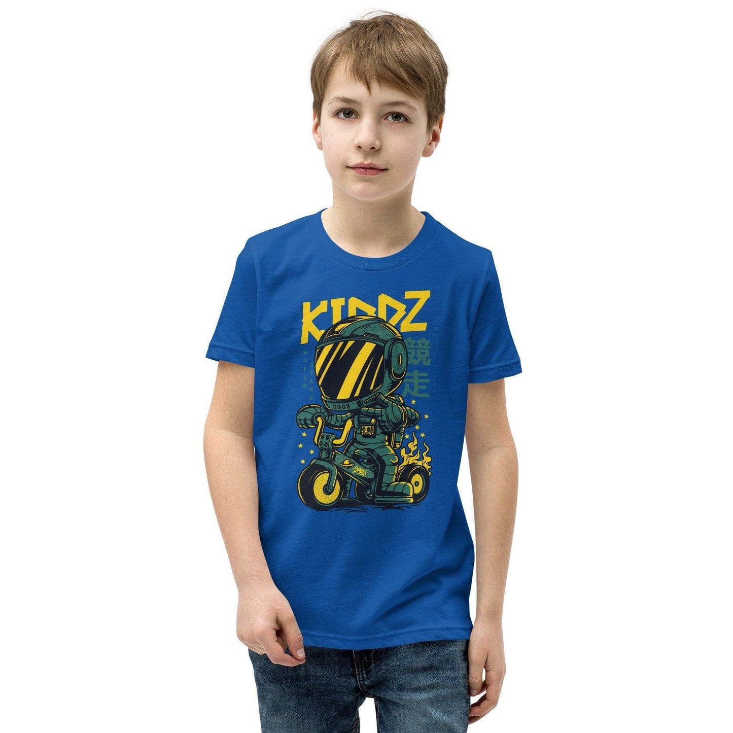 Kiddz T-Shirt für Jugendliche T-Shirt 36.99 atmungsaktives, Baumwolle, bequem, Bike, Freizeit, Jugendliche, Kiddz, Kleidungsstück, Level, lockerer, Material, Must-Have, next, Passform, persönlich, Polyester, Rad, Robot, Schnitt, Schule, Style, T-Shirt, Tragekomfort, Unisex, vorgeschrumpft JLR Design