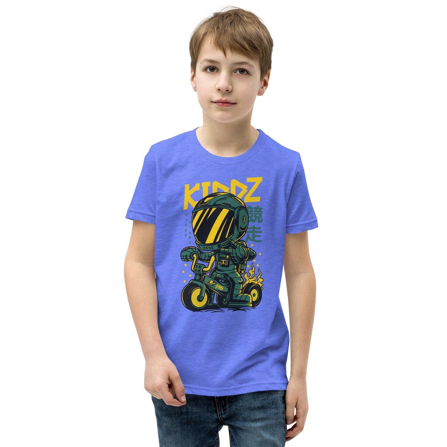 Kiddz T-Shirt für Jugendliche T-Shirt 36.99 atmungsaktives, Baumwolle, bequem, Bike, Freizeit, Jugendliche, Kiddz, Kleidungsstück, Level, lockerer, Material, Must-Have, next, Passform, persönlich, Polyester, Rad, Robot, Schnitt, Schule, Style, T-Shirt, Tragekomfort, Unisex, vorgeschrumpft JLR Design