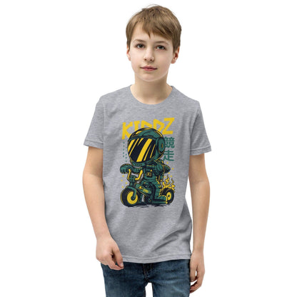 Kiddz T-Shirt für Jugendliche T-Shirt 36.99 atmungsaktives, Baumwolle, bequem, Bike, Freizeit, Jugendliche, Kiddz, Kleidungsstück, Level, lockerer, Material, Must-Have, next, Passform, persönlich, Polyester, Rad, Robot, Schnitt, Schule, Style, T-Shirt, Tragekomfort, Unisex, vorgeschrumpft JLR Design