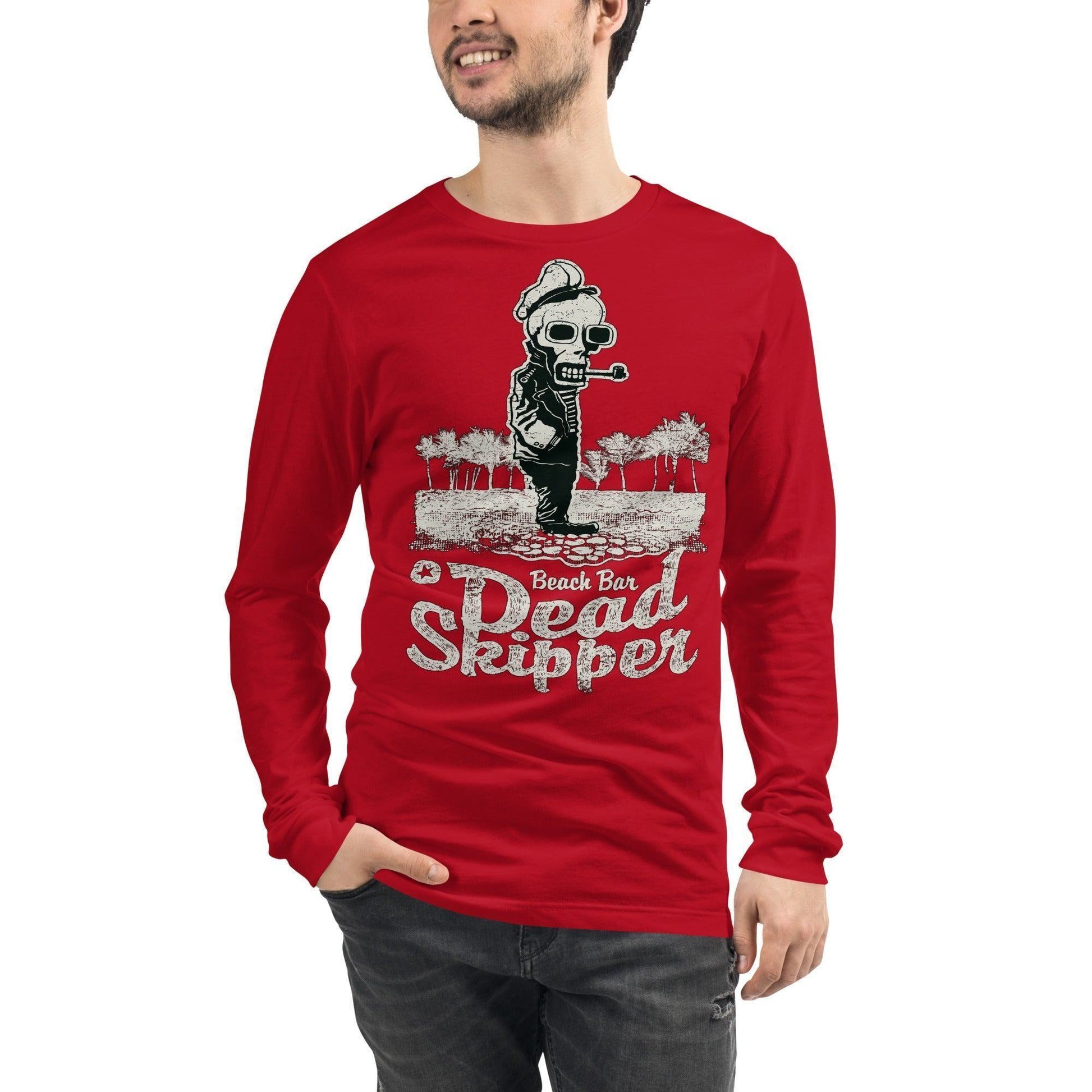 Langärmeliges Dead Skipper T-Shirt -- Langärmeliges Dead Skipper T-Shirt - undefined Langarmshirt | JLR Design
