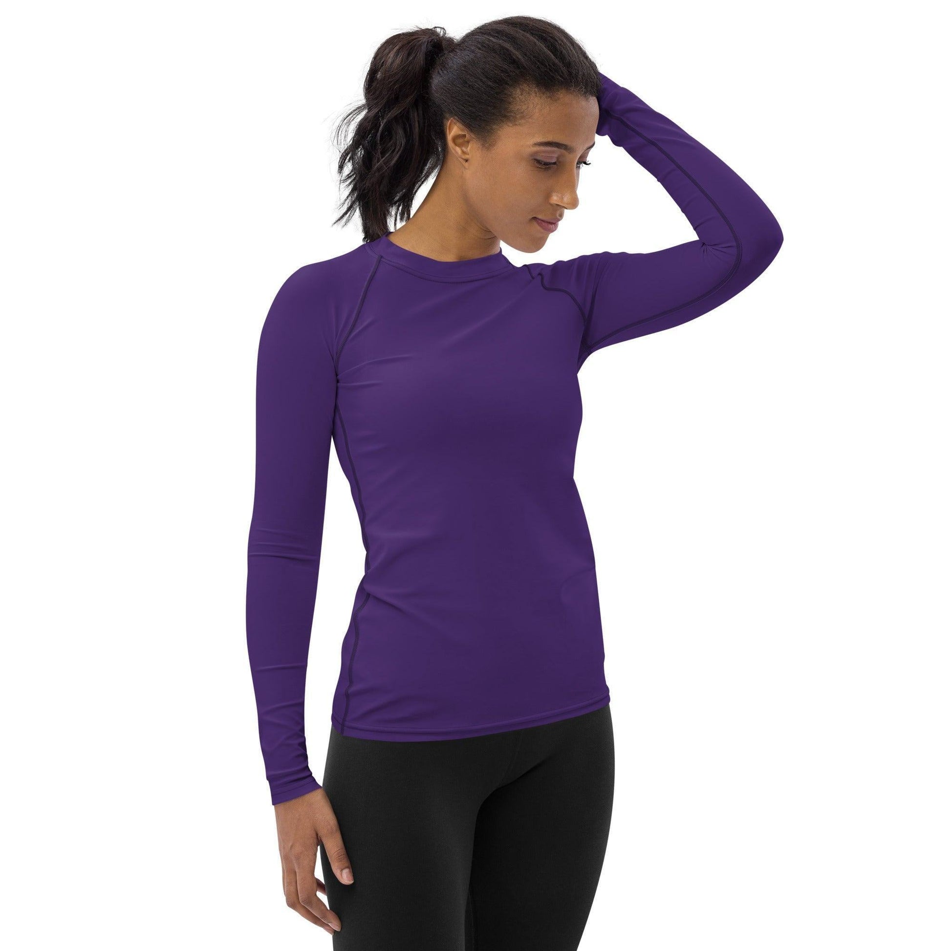 Lila Damen Rash Guard Rash Guard 54.99 4-Wege, Atmungsaktiv, Badebekleidung, bequem, einfarbig, Elastan, Feminin, Flachnaht, Guard, Hautschutz, Kompression, Langarm, Langarmshirt, lila, Männermode, Outdoor, Polyester, Rash, Sand, Schwimmen, Sonnenschutz, Sportbekleidung, Strandmode, Stretchstoff, Surfen, trocknend, Wassersport, Wind JLR Design