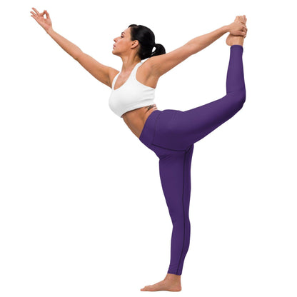 Lila Damen Yoga Leggings -- Lila Damen Yoga Leggings - undefined Yoga Leggings | JLR Design