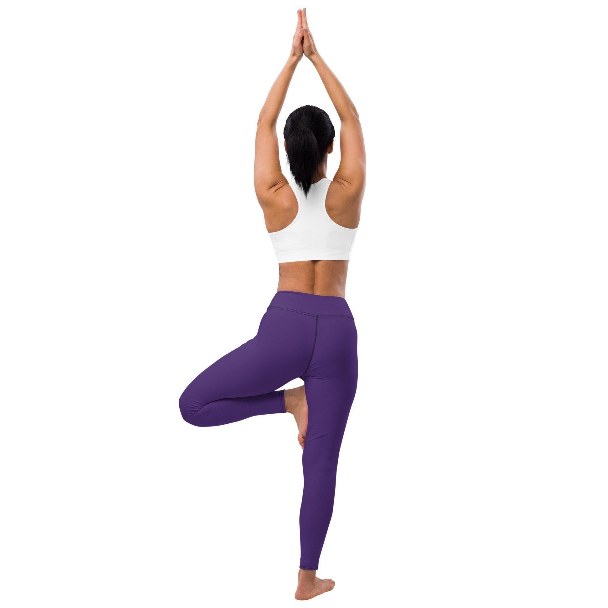 Lila Damen Yoga Leggings -- Lila Damen Yoga Leggings - undefined Yoga Leggings | JLR Design