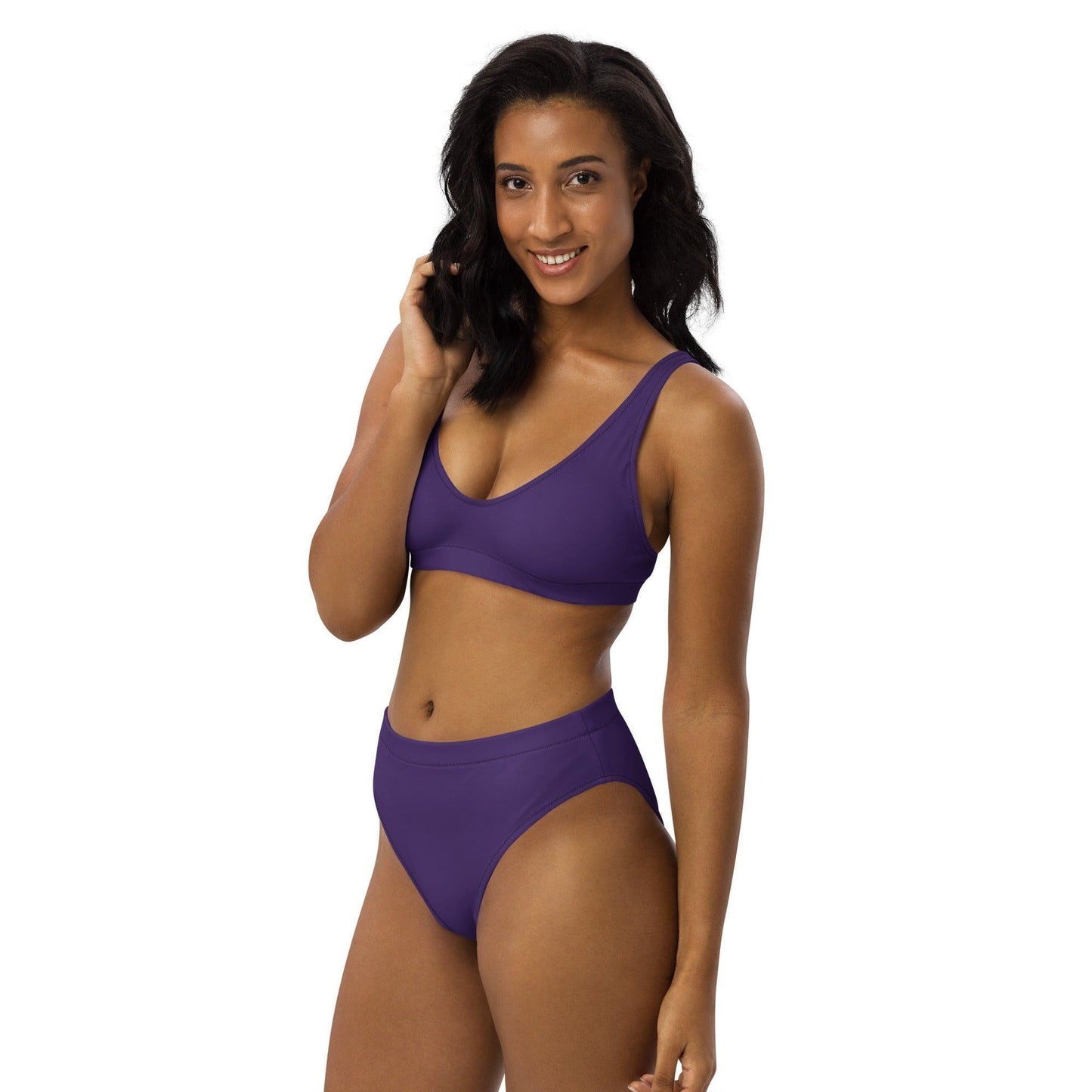 Lila High Waist Bikini Bikini 49.99 Bikini, Design, einfarbig, Einlagen, Elastan, Fashion, GRS, High, lila, Mode, Passform, Polyester, purple, Style, UPF50, Waist, zweilagig, zweitilig, Ökotex JLR Design