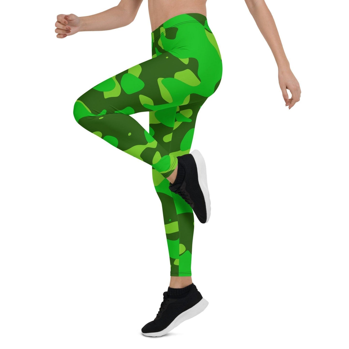 Lime Green Camouflage Damen Leggings Leggings 59.99 Aktivität, Camo, Camouflage, Damen, Damenmode, dehnbar, Design, einfarbig, elegant, Fashion, figurbetont, Fitness, green, laufen, Leggings, lime, Mode, Muster, neon, Outfit, Pattern, Pilates, Sportbekleidung, Sportlerin, Streetwear, Stretch, stylisch, Tarnmuster, Tragekomfort, weich, Yoga JLR Design