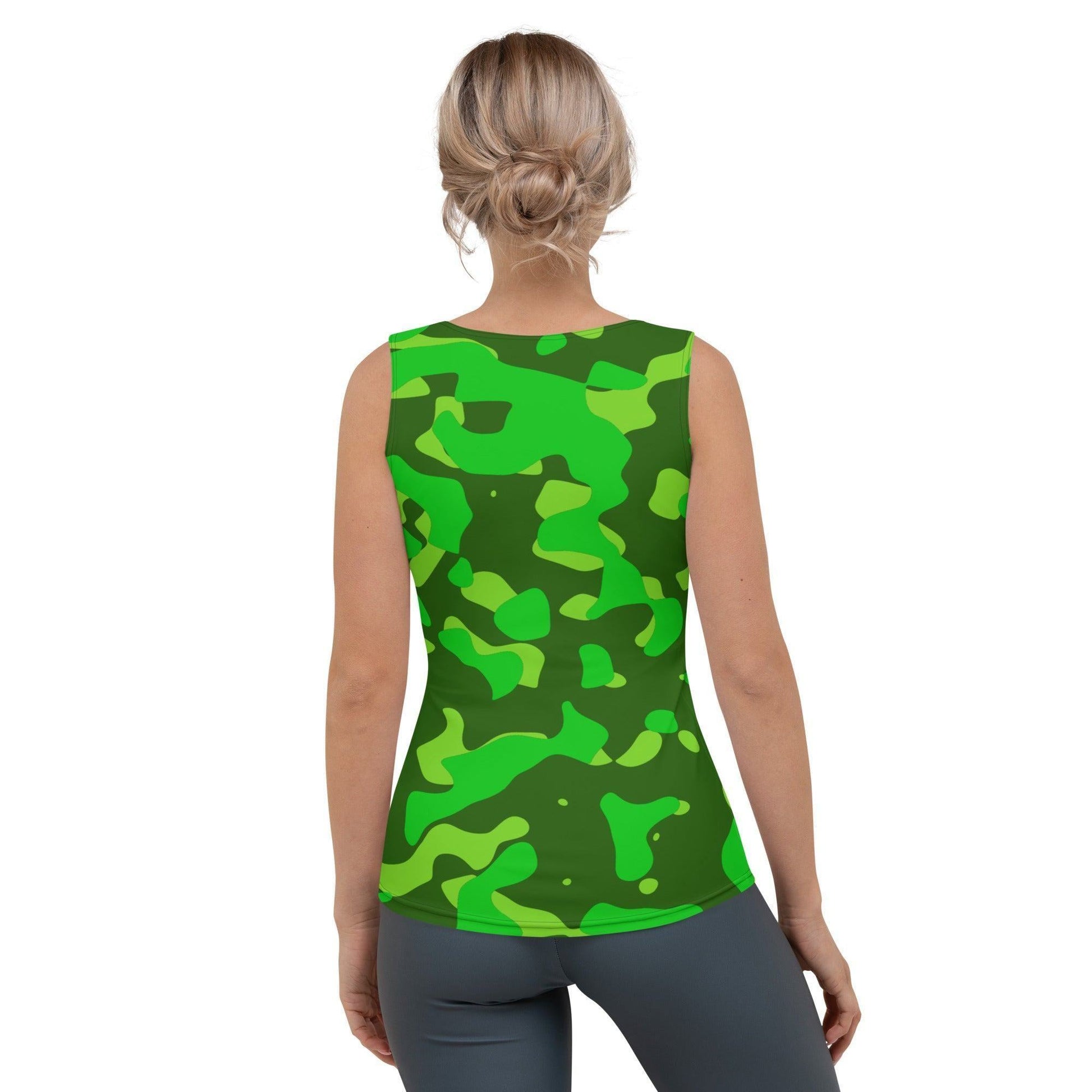 Lime Green Camouflage Damen Tank Top Tank Top 44.99 aktiv, angenehmes, atmungsaktiv, Ausschnitt, betont, Bewegungsfreiheit, breite, Camo, Camouflage, Damen, Elastan, enganliegend, Farben, Fashion, Figur, Fitness, Frauen, Green, grün, Gym, Lime, Look, Mikrofasergarn, Mode, Muscle, Musthave, Neon, Outfit, Pattern, Polyester, Sommer, Style, Tank, Tarnmuster, Top, Tragegefühl, Training, Träger, verschiedene JLR Design