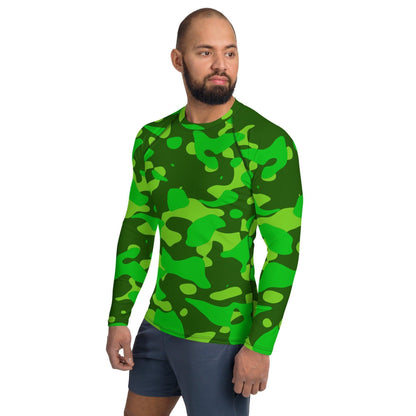 Lime Green Camouflage Herren Rash Guard Rash Guard 59.99 4-Wege, Atmungsaktiv, bequem, Camo, Camouflage, Design, Elastan, Fashion, Flachnaht, Green, grün, Guard, Hautschutz, Kompression, Langarmshirt, Lime, Mode, Männermode, Neon, Outdoor, Pattern, Polyester, Rash, Sand, Schwimmen, Sonnenschutz, Sportbekleidung, Strandmode, Stretchstoff, Style, Surfen, Tarnmuster, trocknend, Wassersport, Wind JLR Design