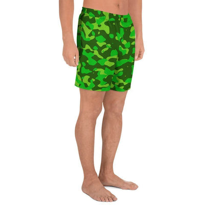 Lime Green Camouflage Herren Sport Shorts -- Lime Green Camouflage Herren Sport Shorts - undefined Sport Shorts | JLR Design
